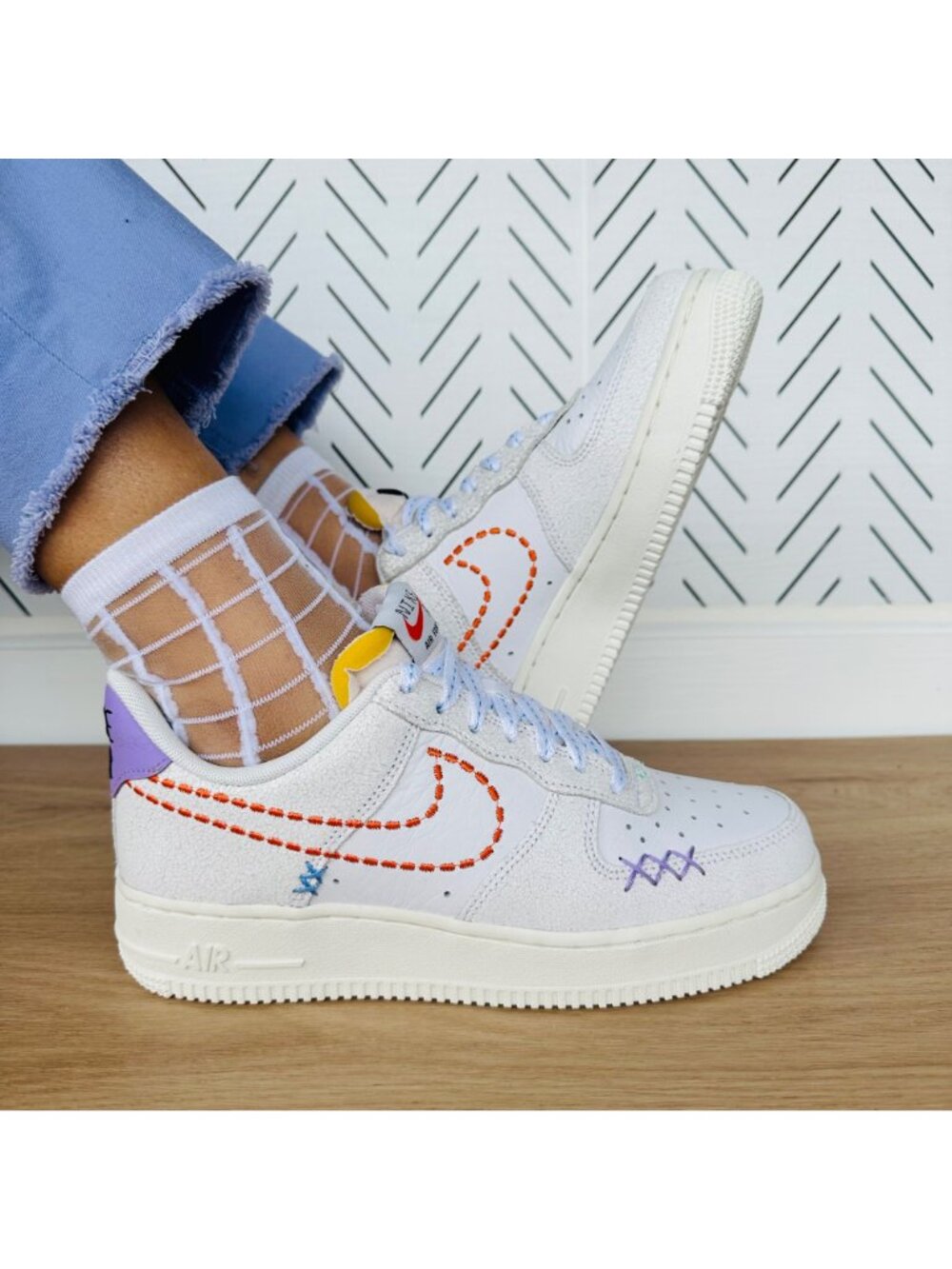 ❤️Nike Air Force 1 '07 SE Low Sz 8.5 Women Retro Shoes Beige Snekear DX2348-100 - Picture 3 of 12